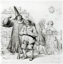 Argan and Monsieur Purgon, from 